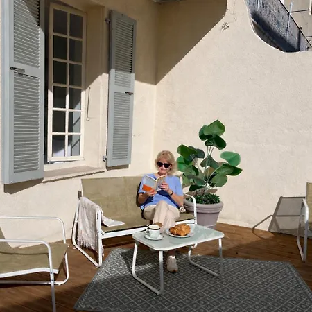 Superbe 2p, Clim, Terrasse Au Calme, A Pied דירה קאן